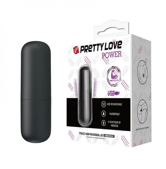 PRETTY LOVE - Pleasure Vibrating Egg (Chargeable - Black) PRETTY LOVE - Pleasure Vibrating Egg (Chargeable - Black)